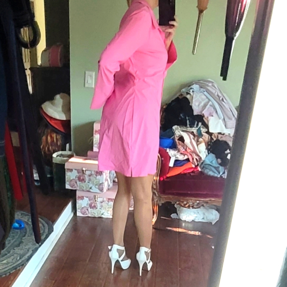 Divided Button Down Dress - Picture 11 of 16